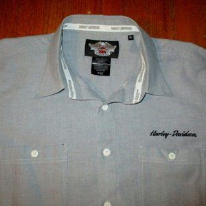 HARLEY-DAVIDSON Gray L/S B/F Shirt Sz XL